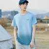 Sommer Herren Top Casual Pure Cotton Round Hals Bottom T-Shirt Gradient Herren T-Shirt Jugend Herren kurzärmeliges T-Shirt