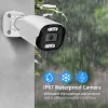 Caméras 8MP 4K IP de surveillance Caméra de surveillance Détection de visage extérieur AI H.265 ONVIF RTSP POE DETECTION HUMAINE AUDIO CCAME CCTV SECURISATION