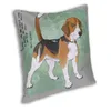 Pillow Cool Beagle Dog Cover Sofa Home Decor Pet Lover Square Throw Case 40x40cm