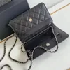 10A Designer Bag Crossbody Chain Bag Diamond Bag Top Woc Leather Women's Small Square Bag Plånbok