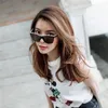 High quality fashionable New luxury designer sunglasses Small Fragrance One-piece Lenses Color-block Frame UV-proof Star Net Red Same Sunglasses CH5418