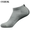 Calzini da uomo 3 pairs/lotto da uomo cotone terry in maglia traspirante Autunno Autunno assorbi sudore anticella calza caviglia maschio sport barca durevole