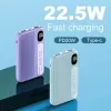 PD22.5W Digital Display Fast Grawing Power Bank Ultra Slim Poverbanks Mini Power Bank 10000MAH Super Gruging