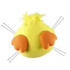 Decoratieve bloemen chick bufor cartoon geel ornament kip welkom bord ambachtelijke benodigdheden maken buiten thuismuur