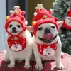 Dog Apparel Christmas Hat Pet Santa Costume Antler Festival Holiday Accessory For Small To Medium Dogs And Cats