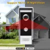 Intercom Wired 4,3 -calowy system domowy do drzwi do domu do domu Home Villa Door Monitor telefon Wodoodporny aparat zewnętrzny kolor 700tvl