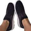 Sıradan Ayakkabı Kadın Daireler Sneakers Glitter Slip-On Eva Elastik Top Gh Sport Spor Salon Zapatillas Mujer