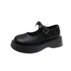 Scarpe casual Mary Jane's Piccole femminile Spessa ad alta versatile Stile Single Versatile Style