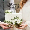 Party Supplies Personalized Engagement Wedding Cake Topper With Ring Custom Couple Name And Date For