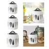 Storage Bottles Ceramic Jar With Airtight Lid Pantry Kitchen Tea Canister For Loose Biscuit Candy Sugar Snack Pet Treat Rice