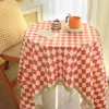 Tavolo tavolo Controllare la copertura da pranzo caffè tovaglie cuscino tè picnic