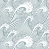 Bakgrundsbilder blå vita vågor spray tapet japanskt självhäftande kontaktpapper för byråshylla lådan väggdekor väggmålning väggmålning