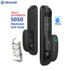 Lock Yrhand Tuya Wi -Fi Digital Electronic Lock para Smart Home Biométrico Digital Lock Digital Imprint Lock Smart Door Lock