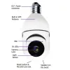 Камеры IP HD Wi -Fi Bulb Cameras Беспроводная активность безопасности 200 м камера Панорамная камера Регулируемый монитор веб -камеры+2 -й путь отслеживания.