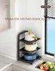 キッチンストレージラック家庭用床スタンディングマルチレイヤーポット多機能シンクキャビネットレイヤード