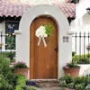 Decorative Flowers Basket Wreath Cream Hydrangea Artificial Fake Floral Summer Stylish & Chic Welcome Sign