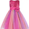 Jerrisapparel Flower Girls Sequin Robe Rainbow Tutu Birthday Party Robe Pageant Robe