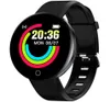 D18s Smart Watch Round Round Pression de la pression cardiaque Monitor Men Men Fitness Tracker Smartwatch Android iOS Fashion Fashion Electron Clock7490781