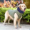 Vestuário para cães roupas de estimação elástica eastic e jaqueta acolchoada de inverno podem ser usadas em ambos os lados do