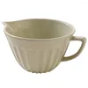 Schalen Keramik Eierschale Backen Spezial Nadelnase Abfluss Tasse Guss-Pot-Sahne-Salat Mischung
