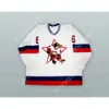 GDSIR Custom Alexei Kasatonov 6 HC CSKA MOSCOU MOSKOU WITE HOCKEY JERSEY NIEUWE TOP ED S-M-L-XL-XXL-3XL-4XL-5XL-6XL