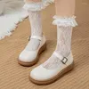 Casual Shoes Women's Oxford Flats Mary Janes Autumn Spring Brogue Leather Nude Black White Office Walk Female Comfortable