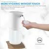 Flytande tvåldispenser för kök handtvättmaskin Touchless Foaming Mini IR Sensor Badrum 350 ml FOAM Tvätt Sanitizer Home ABS