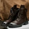 Stivali stivali da uomo vintage scarpe da uomo 2023 stivali invernali per uomini stivali per caviglie di punta a punta