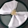 Tkanina stołowa 4 szt. Pierwilna serwetka Pierścień Dinning wielokrotnego użytku Dekoracje choinki Europejska Serviette Delikatna dekorat zaopatrzenia