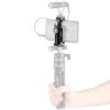 Monopods aluminiowy telefon statyw Mount W zimny buty arca mocowanie metalowego zacisku wideo na iPhone 13 12 11 Pro xs x Max 8 7 6 Plus smartfony