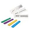 2024 1pc Dental Ruler Aluminium Alloy instrument Colorful Dentistry Ring Ruler Root Canal Measuring Tool for Endodontic Dentist tools Sure,