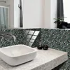 Fensteraufkleber 10pcs Terrazzo DIY wasserdichte selbstklebende Fliesenwandkristallfilme