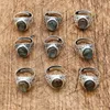 Cluster Rings 1 Pcs Vintage Natural Stone Ring Antique Jewelry Labradorite For Women Men Wedding Engagement Adjustable