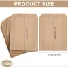 Embrulhar 100 pcs kraft bolsas de talheres festas favor os envelopes de mercadorias para biscoito de lanches sanduíche de doces de pipoca