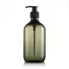 Dispensateur de savon liquide 2pc bouteilles de shampooing marron 300 ml 500 ml Gel de douche à main de la recharge de lotion 500 ml