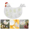 Decorative Figurines Egg Platter Easter Serving Ceramic Dish For Home Restaurant