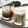 Бокалы для вина прозрачная стеклянная рафинированная виски мультфильм животные Phnom Penh Light Luxury Coffee Mug завтрак молочный чашка домашняя посуда