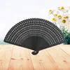 Decorative Figurines Chinese Style Men And Women Hand Held Fans Folding Handheld 18cm Bamboo Foldable