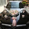 Fleurs décoratives un ensemble Champagne rose Milan Simulation Car Car Artificiel Review Decoration Decoration Z-1097
