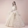 Dresses Gorgeous Lace Ball Gown Wedding Dresses Fashion Strapless Sleeveless Peplum Full Lace Wedding Dress Custom Made Floor Length Weddi