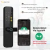Vergrendel Biometrische vingerafdrukdeurslot F7 Black Smart Lock Tuya App Wifi of Ble Remote ontgrendelende sleutelloze slot elektronische deurslot