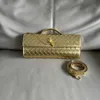 Andiamo Clutch Bag Designe Bag Evening Bags Gold Clutch Mini Bag Wallet Womens Purse intrecciato CraftsManship Purses