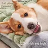 Hundebekleidung Matte schlafend abnehmbar waschbar für Wärme Nicht -Haar -Stickbett Haustier Herbst und Winter