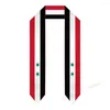 Écharrés Nom ou logo Syria Flag de graduation volet Sash Sash Study Study Classe de châle de 2024