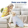 Dog Apparel Autumn Winter Clothes Pet Home Anti-hair Loss Medium/Large Dogs Four-legged Cotton Clothing Pajamas Gowns