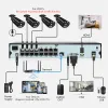 System Movols 4K 16CH XMEYE POE Security Camerae System 5MP 8MP Two Way Audio CCTV Camera System AI P2P Video Surveillance Kit