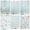 Window Stickers 3D Matte Frosted Film Privacy UV Protection Stained Glass Self Lime for Home Decorative Solar