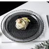 Plates Household Dishes Creative Phnom Penh Tableware Lead-Free Glass Western Plate Cake Dessert Commercial