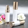 Storage Bottles 20ml White Airless Bottle Gold Pump/lid Serum/lotion/emulsion/foundation Moisture Toner Essence Skin Care Cosmetic Packing