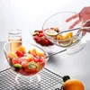 Bowls Glass Pudding Cups Diagonal Salad Bowl Clear Plastic Dessert Plates Multi-function